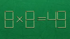 Uitdaging voor je hersenen: verplaats één lucifer om de fout te corrigeren